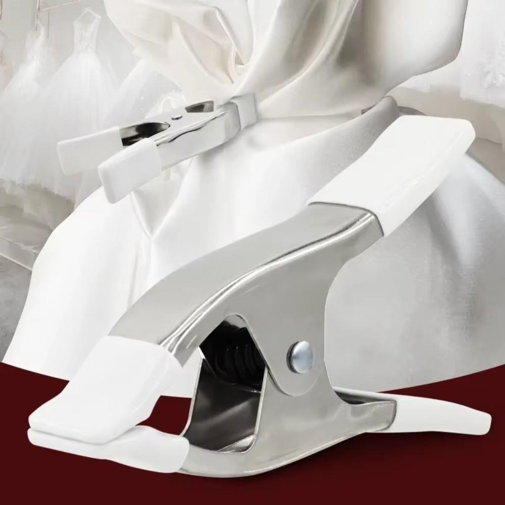 4/6inch Wedding Dress Clip Metal Heavy Duty Clamps Portable Spring Clamps Wedding Dress Train