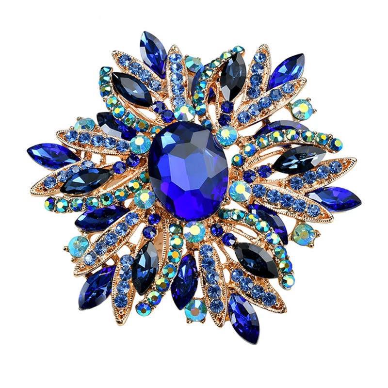 Элегантные цветные хрустальные броши: Модные аксессуары для костюмов и пальто
