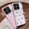 Love Heart Clear Phone Cover For Xiaomi 13T 11T Pro Poco X6 X5 Pro Redmi Note 13 12 11 Pro Shockproof Soft Silicone Slim Case