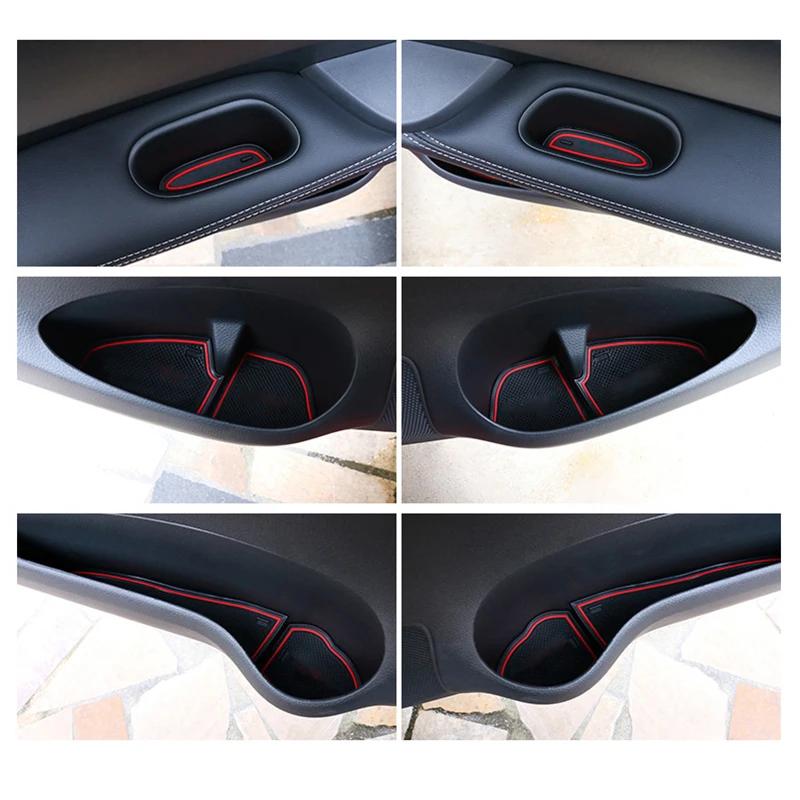 Нескользящий коврик в слот для Kia Rio 4 Tonic X-Line FB UC 2017 2018 2019 2020 2025 2025 Автомобильные противоскользящие коврики для углублений, аксессуары для интерьера