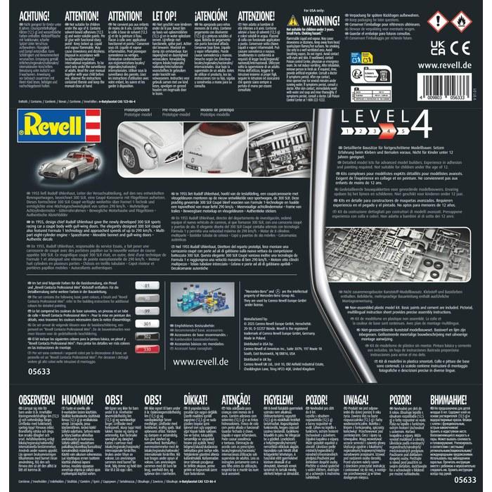 Revell Gift Set 05633 Mercedes-Benz 300 SLR 70th Anniversary 1/24 Scale Unassembled Plastic Model Kit with Accessories, Silver