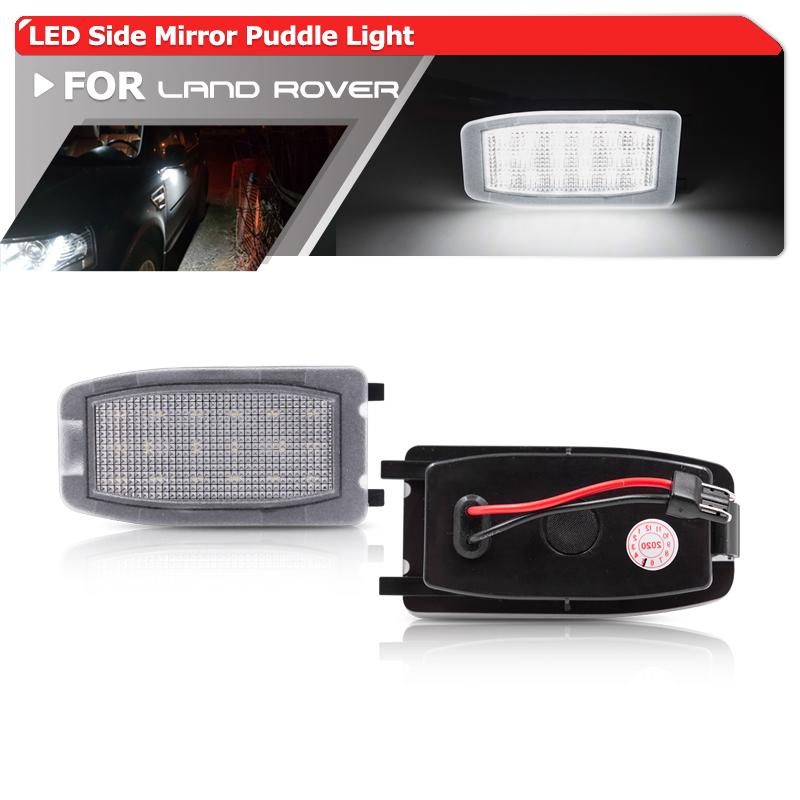 2x Led Side Under Mirror Puddle Module Light For Land Rover Freelander 2 LR2 Discovery 3 4 LR3 LR4 Range Rover Sport L322