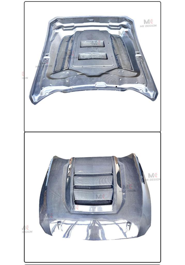 2024+ Ford Mustang Dry Carbon Fiber Hood Engine Cover
