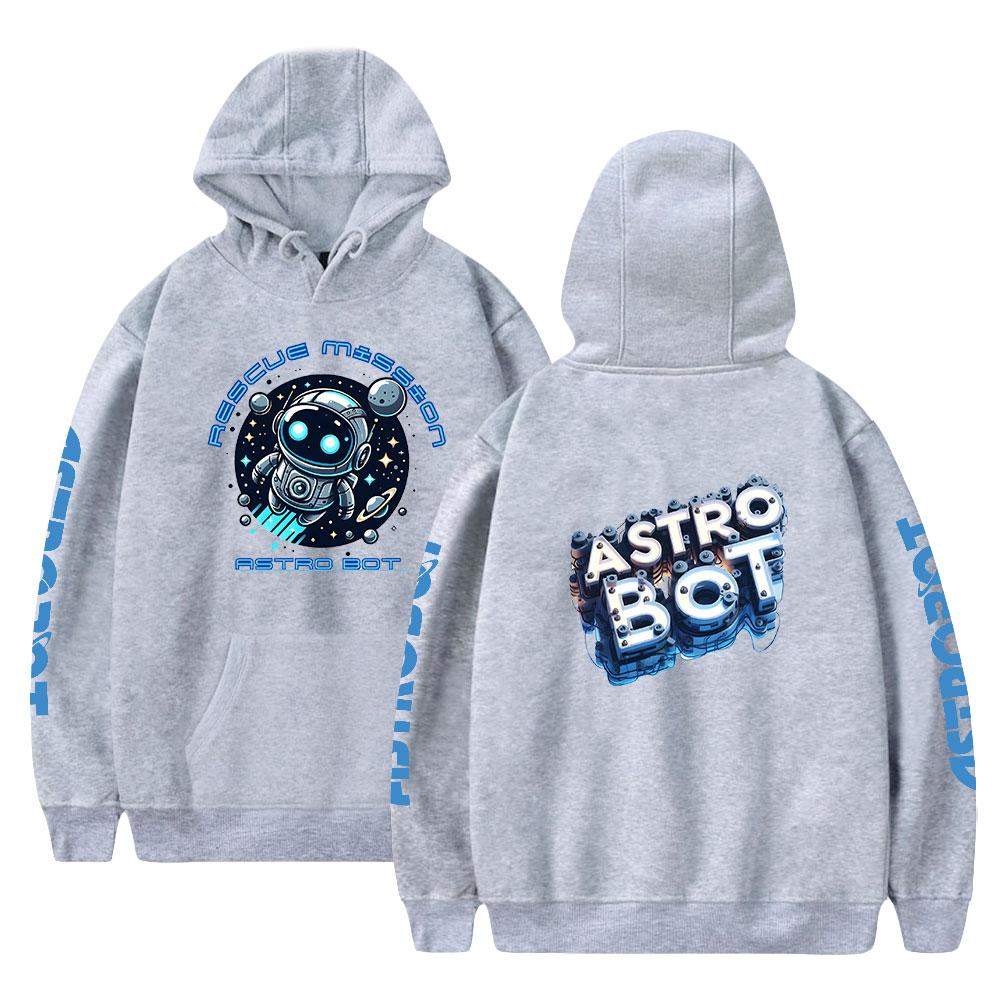 Толстовки с капюшоном в стиле аниме Astro Bot, осенние, с длинным рукавом, унисекс, пуловеры Harajuku, уличная одежда с рисунком, толстовка