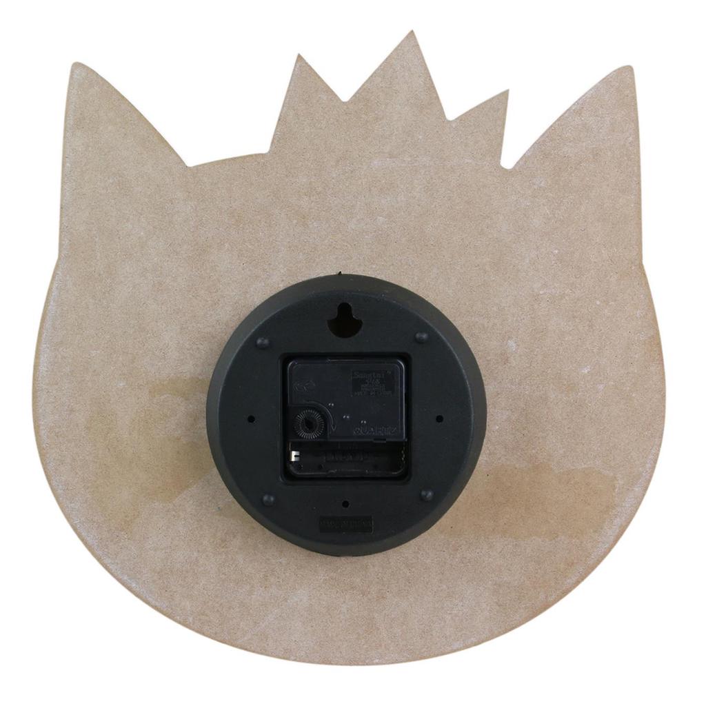 Les Trésors De Lily [Q4773] - Золотисто-белые деревянные настенные часы «Кошки» (его величество Кот) - 30х30х4. 5 см