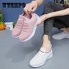 Women Shoes In Spring and Summer Anti-slip Soft Sole Casual Shoes Solid Color Mesh Flat Sports Shoes