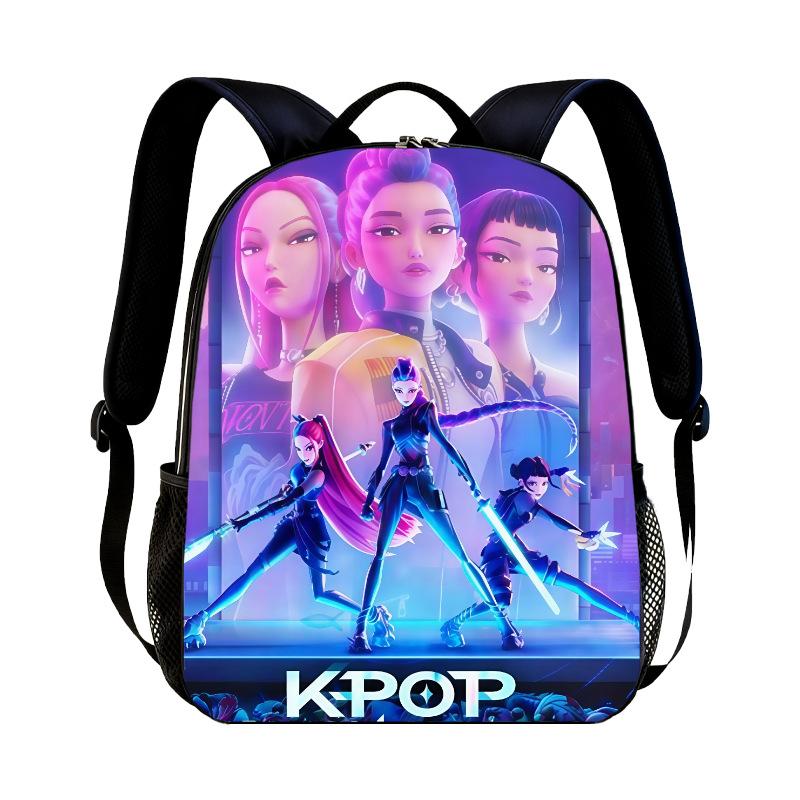KPop Охотники на демонов Мультяшный Периферийный Рюкзак для Студентов Мальчиков Девочек Сумки Подростков Ежедневный Рюкзак Дорожные Рюкзаки Ежедневные