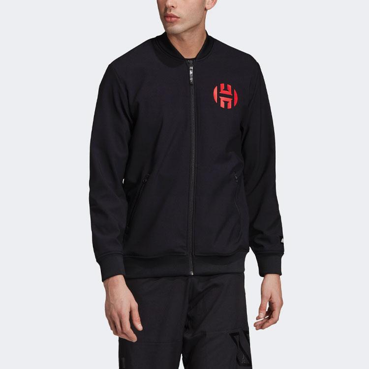 adidas CNY Series Баскетбольная спортивная разминочная куртка с длинными рукавами Мужская верхняя одежда Черный EA2356