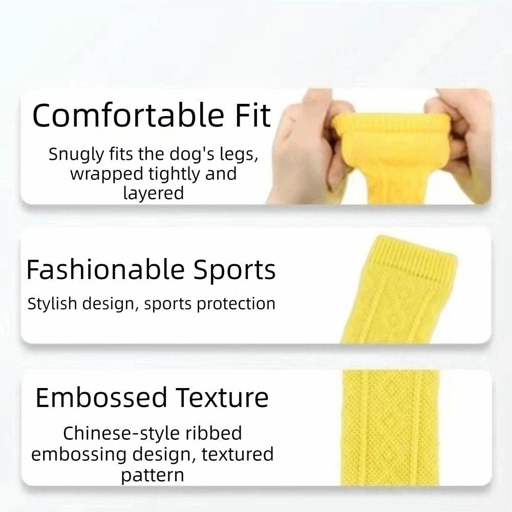 Elastic Pet Elbow Protector Anti-dirty Knitted Dog Leg Warmer Dog Elbow Cover  Sports Sheath