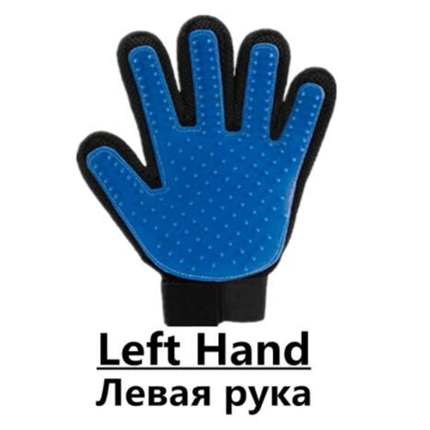 Перчатка для вычесывания шерсти у домашних животных