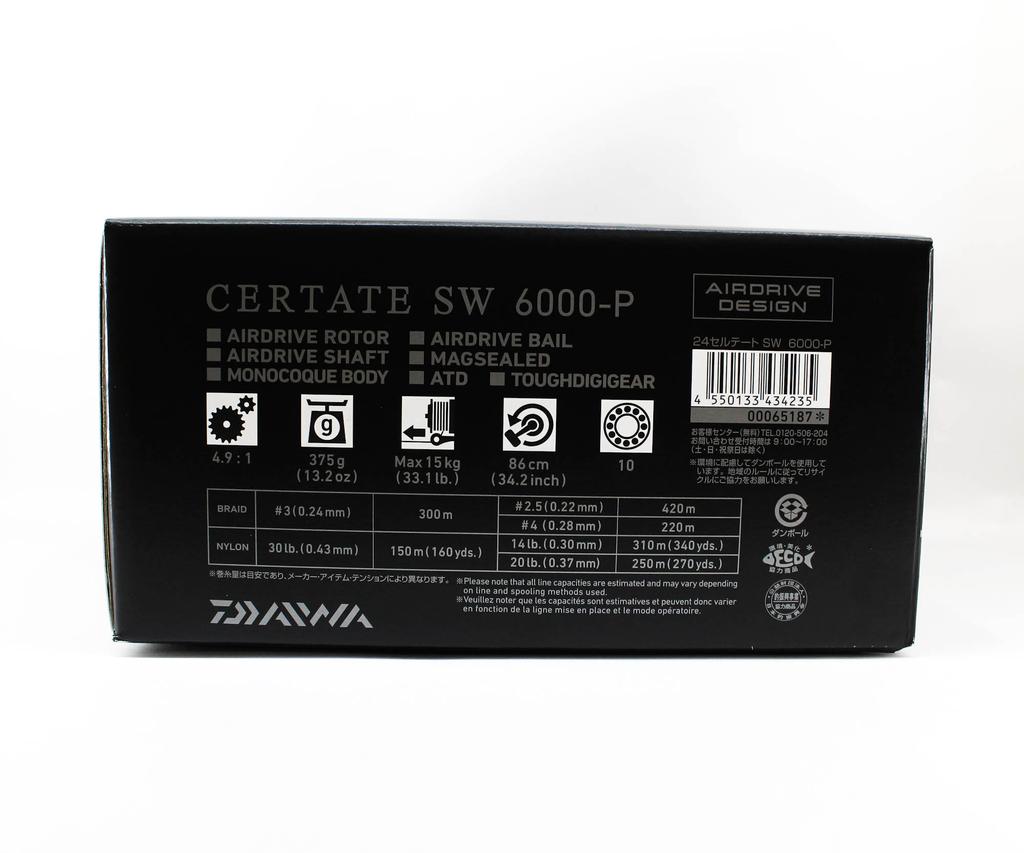 Daiwa Катушка спиннинговая 24 Certate SW 6000-P (4235)