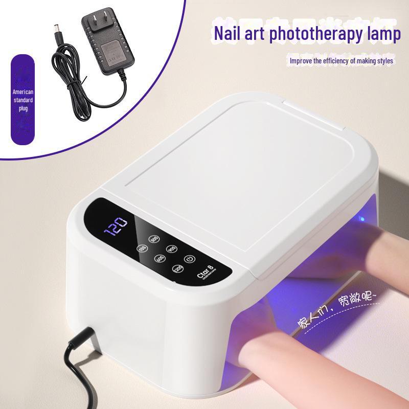 Мощная лампа для быстрой сушки ногтей: Не чернит руки, идеально подходит для быстрого высыхания лака для ногтей.