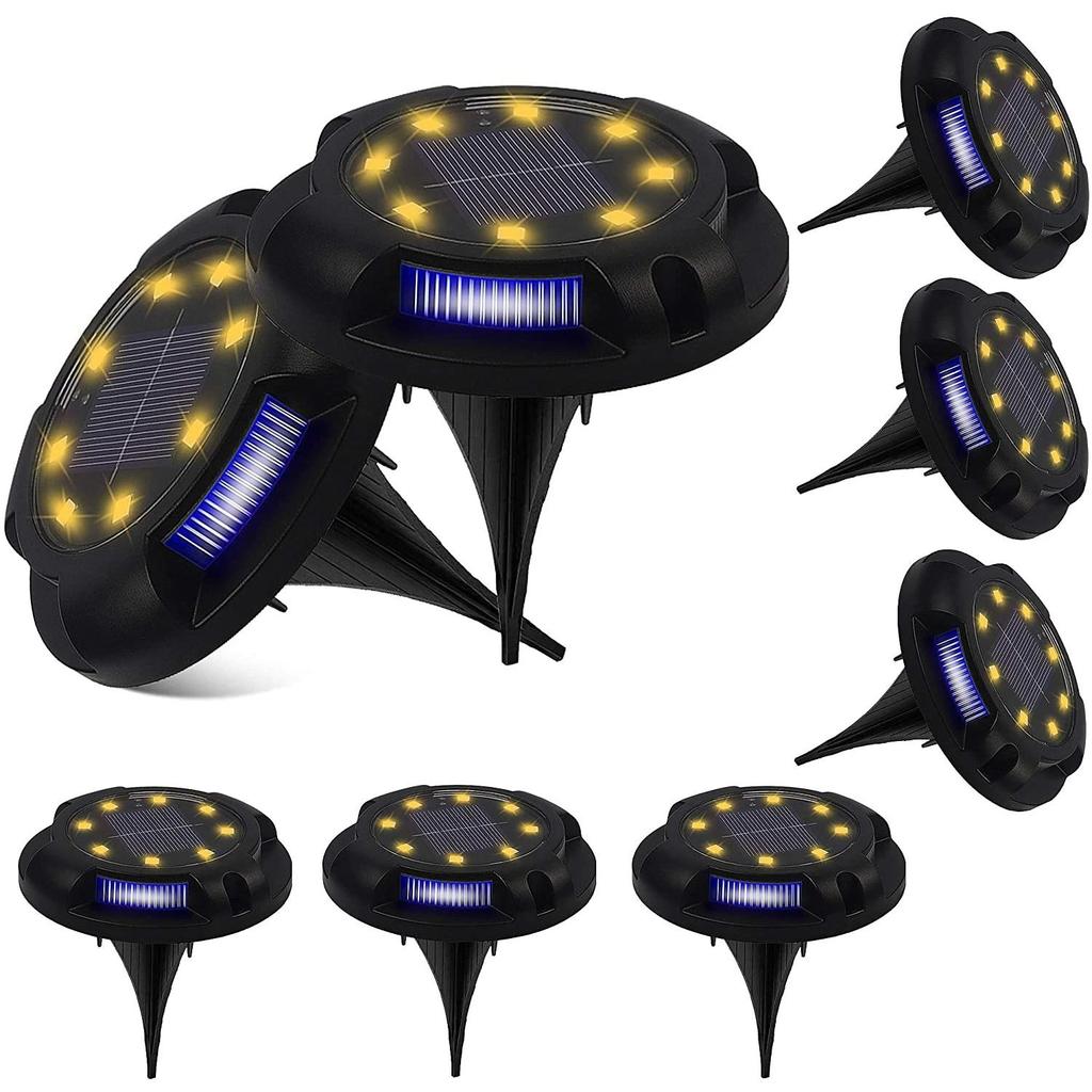 Солнечный грунтовый светильник от заката до рассвета уличные фонари газонный уличный подземный водонепроницаемый теплый на солнечной батарее RGB заборный светильник для улицы