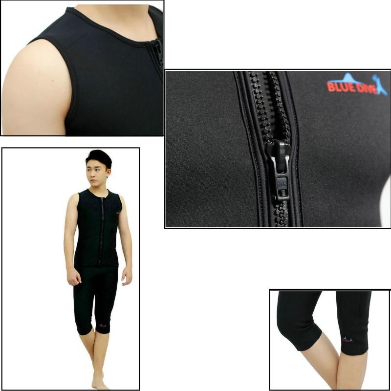 2mm Neoprene Dive Vest Cold Water Swimming Snorkeling Winter Wetsuit Top Unisex Adult Thermal Undergarment