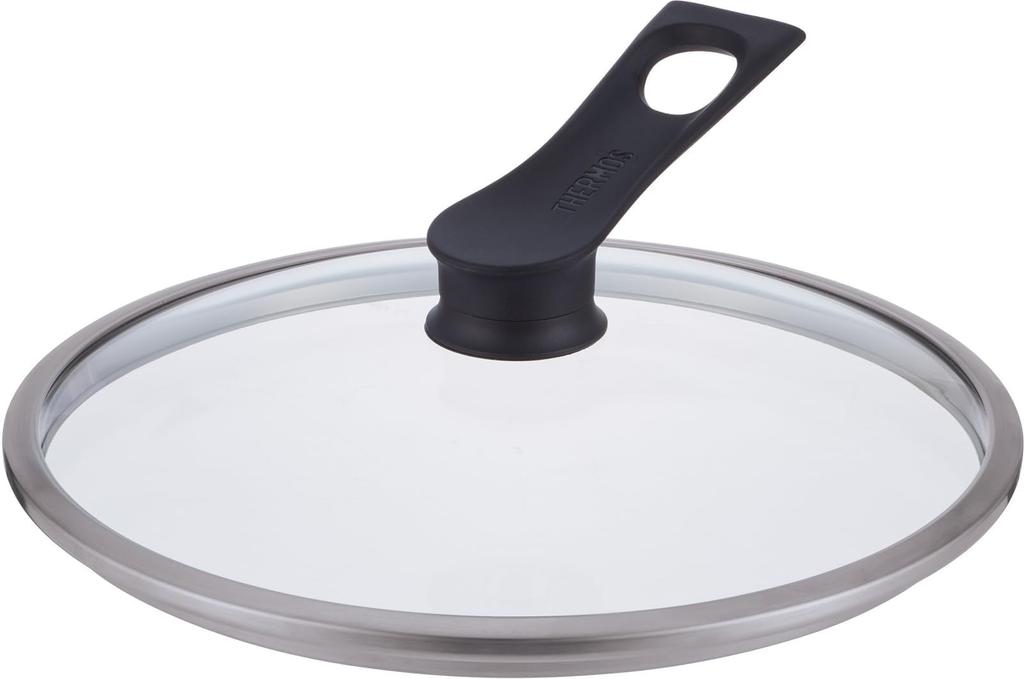 Thermos Stand Type Glass Lid KLH 24cm Compatible Black BK KLH-024