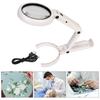 Portable Hand-held Hand Tool Set 5x 11x Stand Desk with 8 LED Light Foldable Magnifying Glass for Jewelry Appraisal Reading Repair