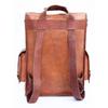 Leather Goat Bag Backpack Rucksack Vintage Laptop Genuine Messenger Travel Brown