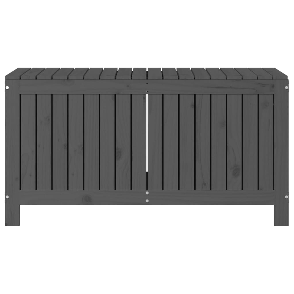 Garden Storage Box Gray 115x49x60 cm Solid Pine Wood