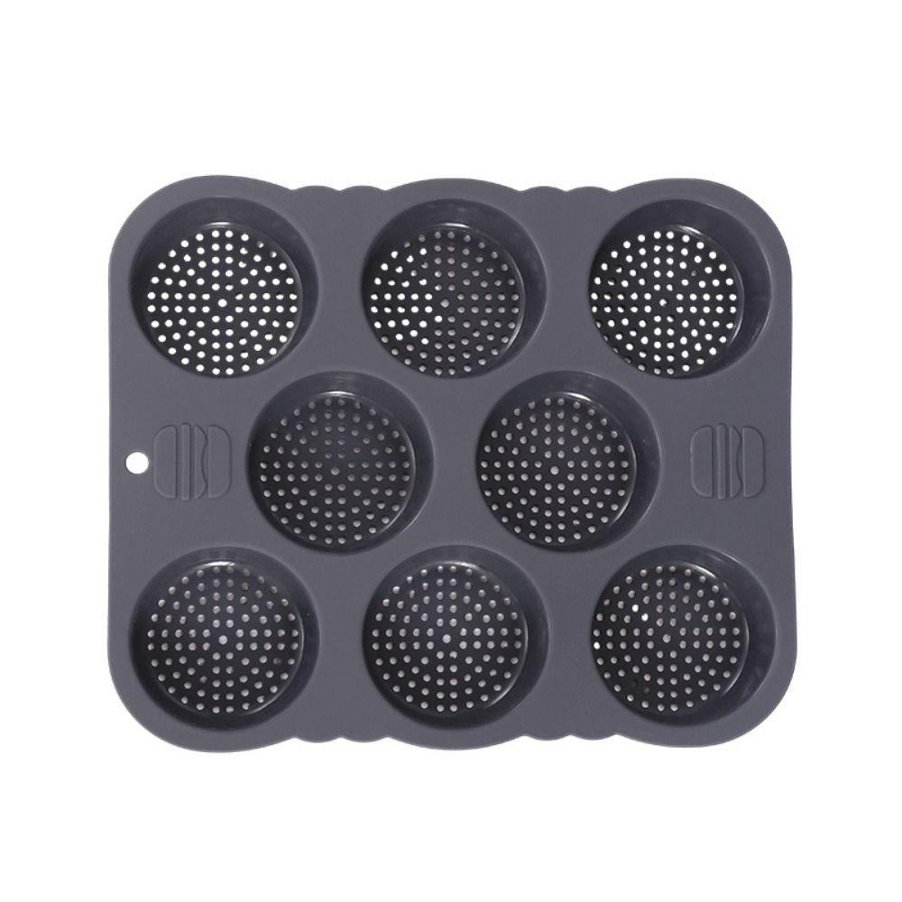 Non-stick Hamburger Bun Mold Silicone Baking Tray Heat Resistant Bread Loaf Pan Sandwich