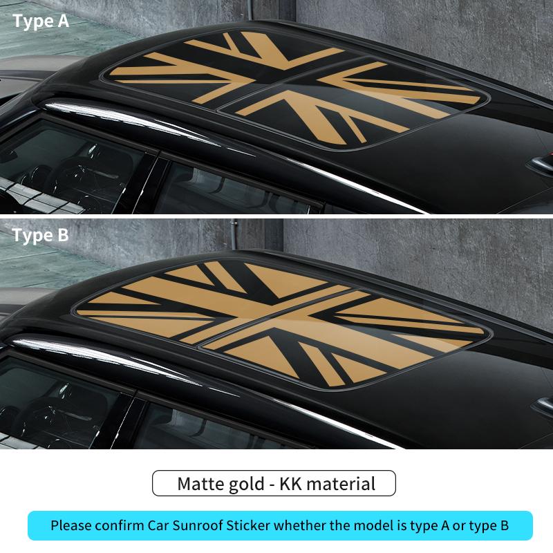 BFZ1 Car Sunroof Stickers Roof Window Film Vinyl Sunshade Sticker For MINI Cooper F56 F60 R55 R56 R60 U25 Countryman Auto Decal
