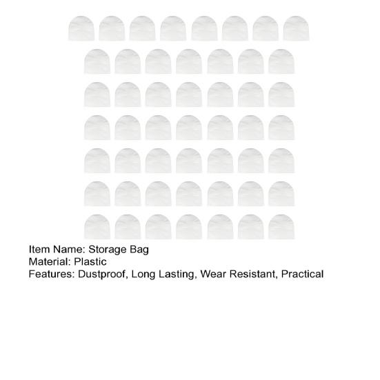 50Pcs Vinyl Record Inner Sleeves Dustproof Scratch-Resistant Anti-Static Plastic Round Bottom EP Protective Sleeves