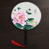 13 цветов круглый веер в китайском стиле с винтажным принтом шелковый веер свадебная вечеринка танцевальные аксессуары