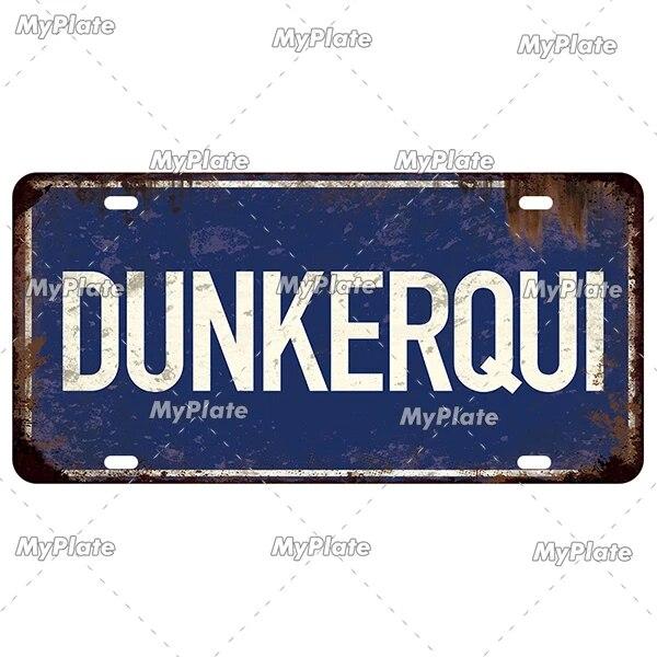 [MyPlate] Vintage Berlin Caen City Road 15x30cm Plate Tin Sign Metal Sign Plaque Home Decoration Shop Bar Pub Poster Metal Wall