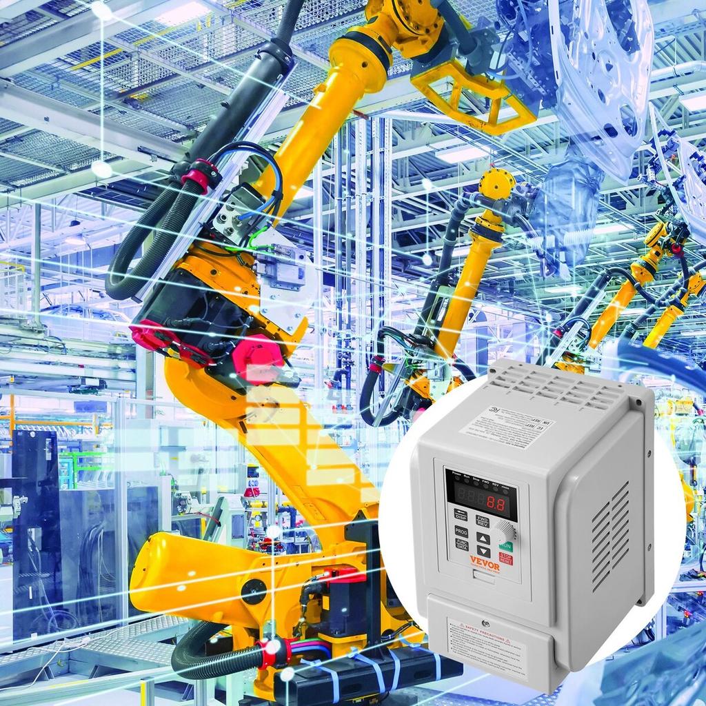 Преобразователь частоты VFD 2,2 кВт 10 А 3 л.с. для управления скоростью трехфазного двигателя