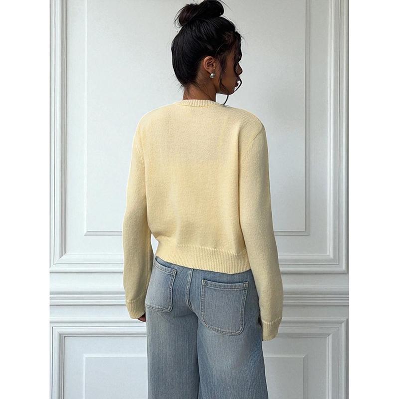 Women Autumn Winter Knitted Cardigans Sweaters Ladies Long Sleeve Single Breasted Sweater Outerwear