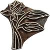 Floral Pattern Wooden Hand Printing Block Te X Tile Carved Blocks Print