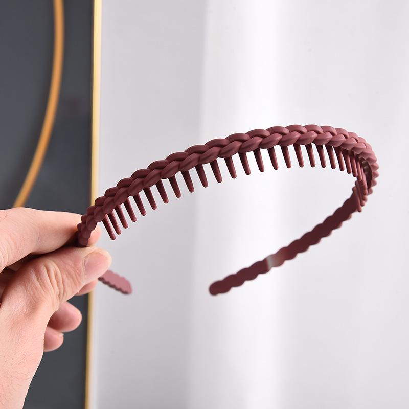 Нескользящий обруч для волос 2023 для женщин: Стильная прессованная повязка на голову с зубцами для умывания лица и создания образа знаменитой шпильки
