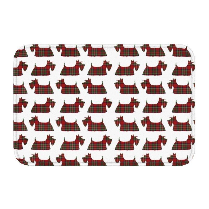 Cute Scottish Terrier  Front Door Floor Entrance Mats Indoor Scottie Dog Bath Kitchen Doormat Toilet Carpet Rug Home Decoration