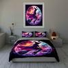 Witch moon silhouette. Bedding Duvet cover sets Duvet covers Pillowcases gifts (1 * Duvet Cover 2 * Pillowcases, without duvet insert)