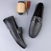 Модная Новая Мужская Деловая Обувь Итальянский Стиль Пенни Лоферы Для Мужчин Ручной Работы Кожаные Мокасины Обувь для Вождения Нескользящие Слипоны