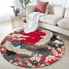 Cherry Blossom Tree pattern round rug,Carpet Rug for Living Room Bedroom Playroom ,Non-slip Floor Mat,Holiday Gifts and Birthday Gifts.