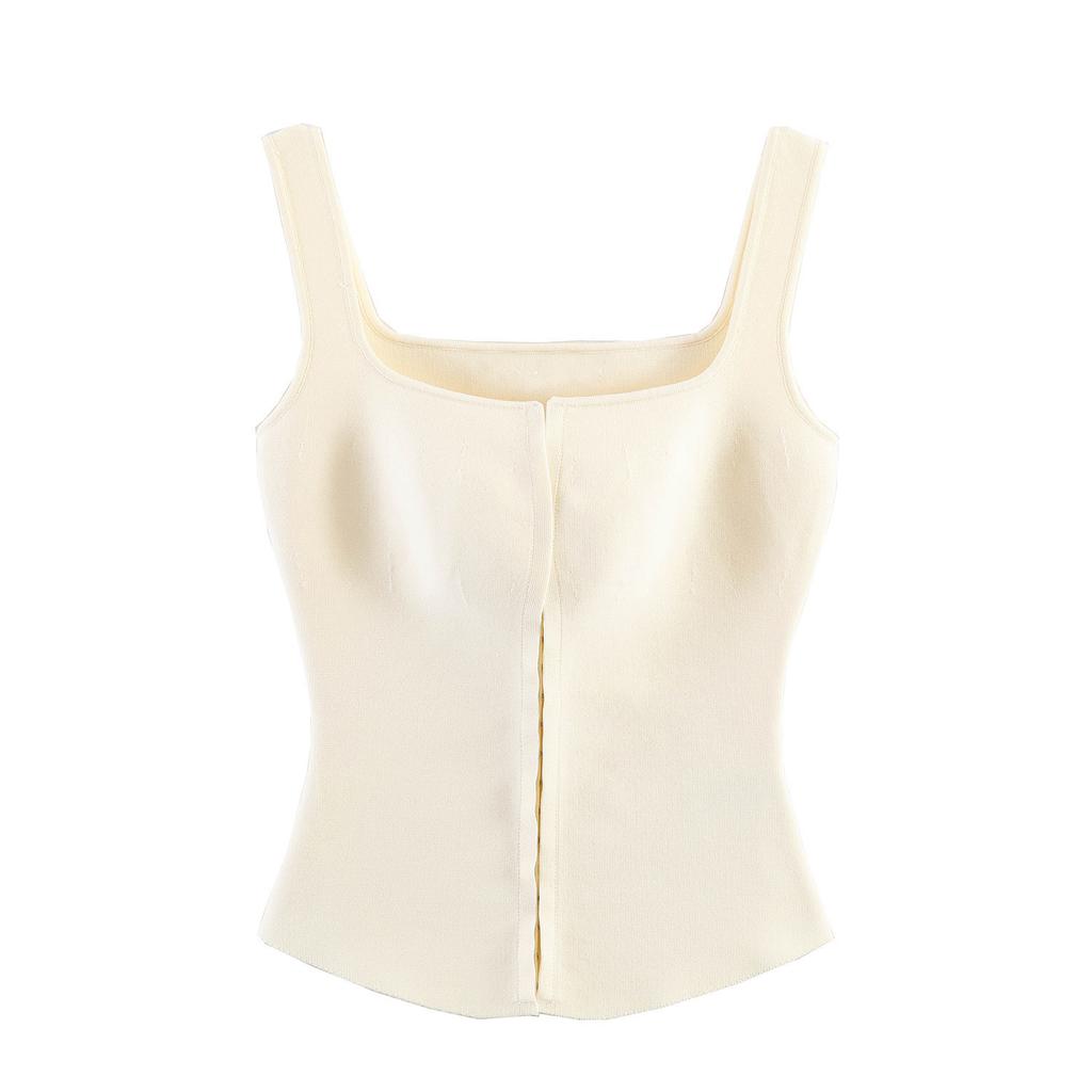 ZAZA homemade European and American style, wholesale women's clothing, fashionable and versatile temperament, corset-type knitted sweater top