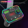 Usb Car Charger Bluetooth-compatible 5.0 Fm Transmitter Mp3 Player F4u Disk/tf Card F4 Colorful