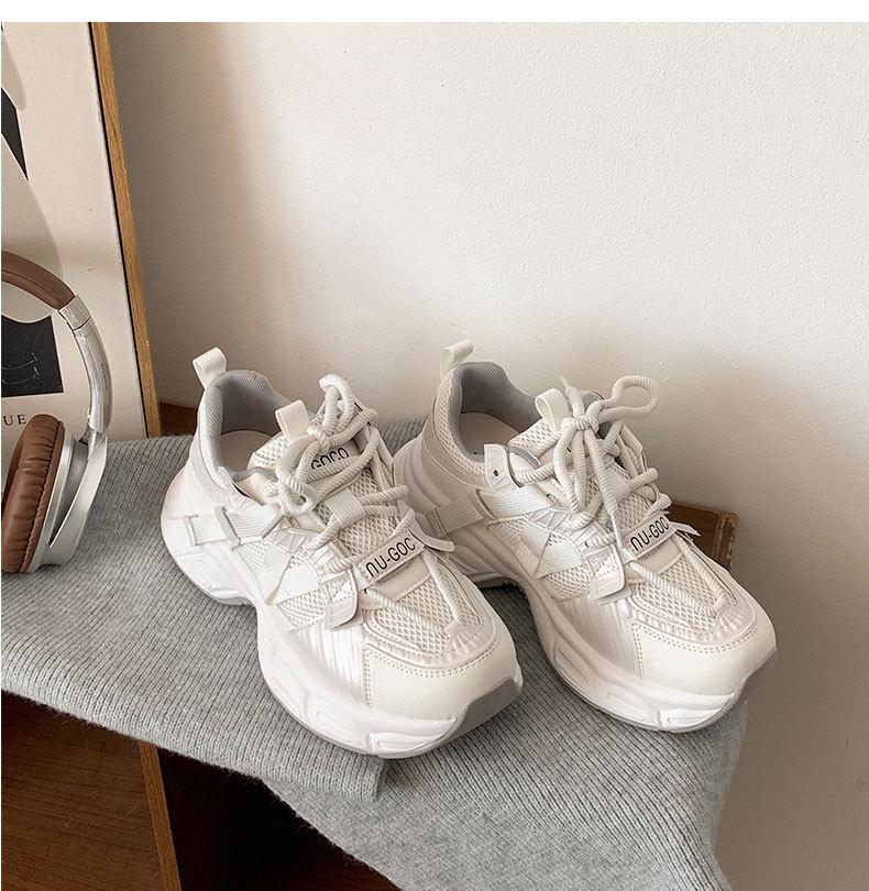 Retro Versatile Feet Show Small Platform Dad Shoes Women's 2025 New Spring and Autumn Light Small Height Increase Sports Shoes