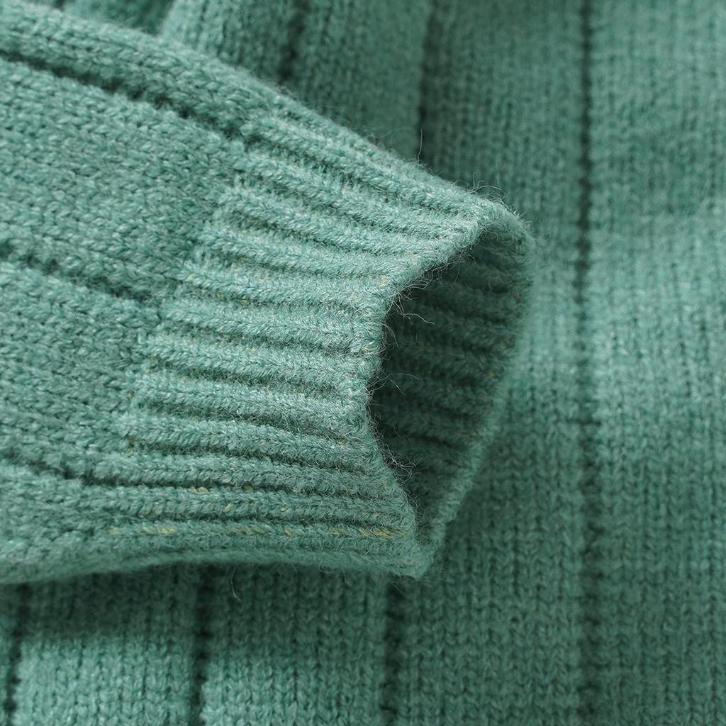 Infant Winter Jumpsuit and Cap, Solid Color Long Sleeve Single-breasted Knitted Romper, 0-18 Months