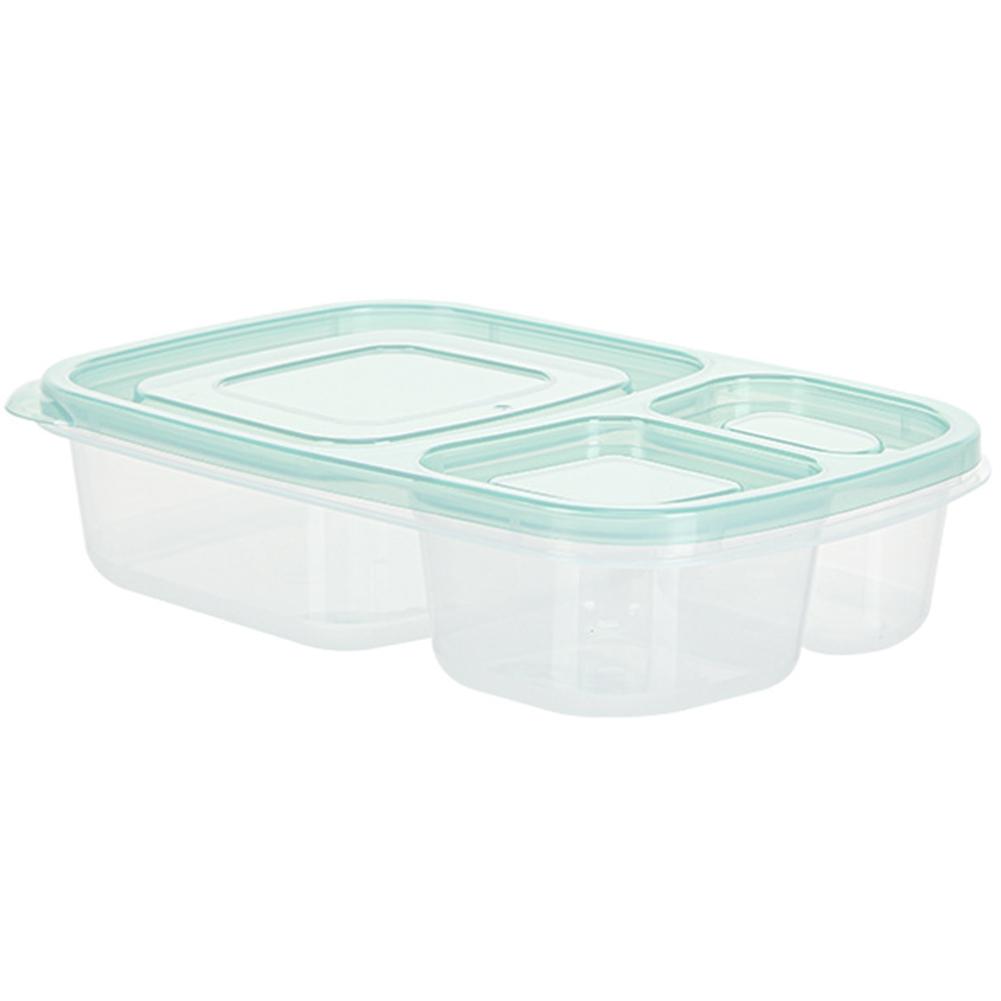 Ланч-бокс для микроволновой печи с 3 отделениями, столовая посуда, контейнер для хранения продуктов, детский школьный офисный портативный полипропиленовый контейнер для бенто большой емкости