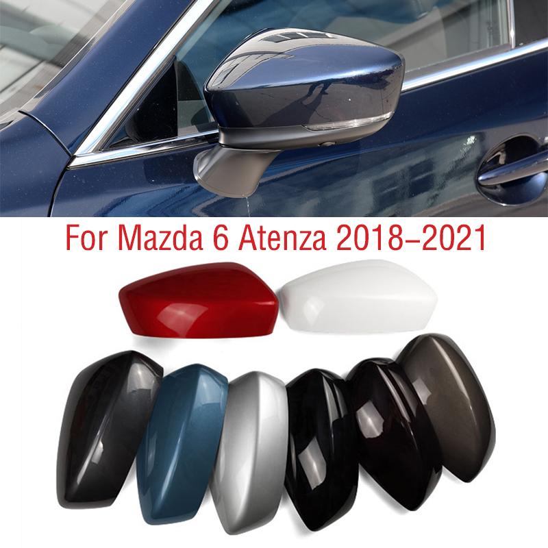 For Mazda 6 Atenza 2018 Car Wing Door Side Mirror Cap Shell House Outside Rearview Mirror Cover