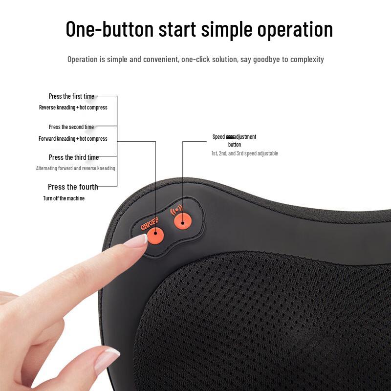 Kristin 8-Head Multi-Functional Massage Pillow CN plug (adapter included)