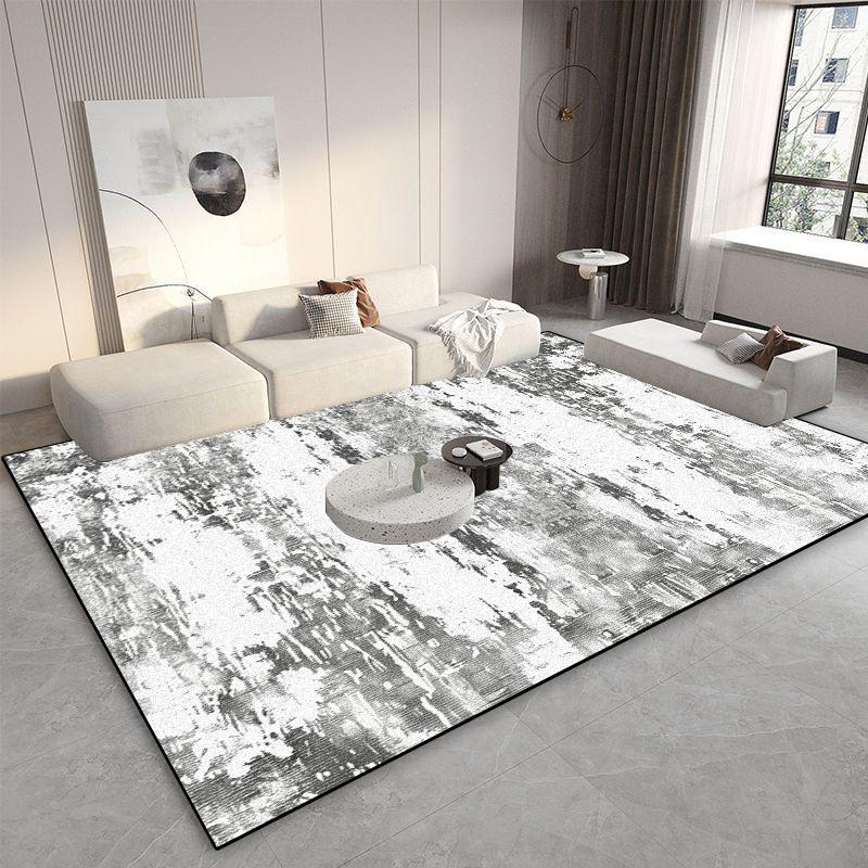 Living Room Decoration Grey Carpets Light Luxury Abstract Rugs Home Sofa Side Floor Mat Bedroom Cloakroom Corridor Large Carpet
