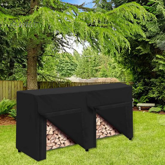 Чехол для дровяной стойки, водостойкий, с защитой от ультрафиолета, ветрозащитный, с защелкивающейся системой, универсальный размер, простая установка, защитный чехол для держателя дров на открытом воздухе