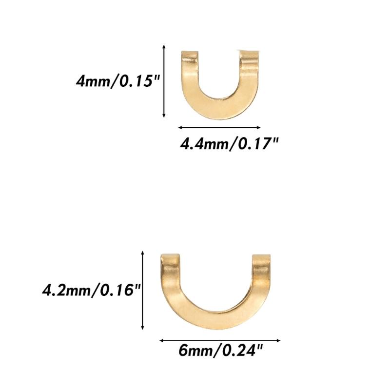 200Pcs Spinner Clevis Link Easy Spin Fishing Clevis Fishing Spoons Spinnerbait Part Inline Spinner Making