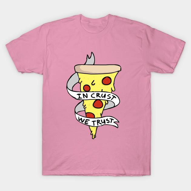 Футболка женская In Crust We Trust Harajuku Print Kawaii футболка летняя женская футболка с коротким рукавом топ футболка