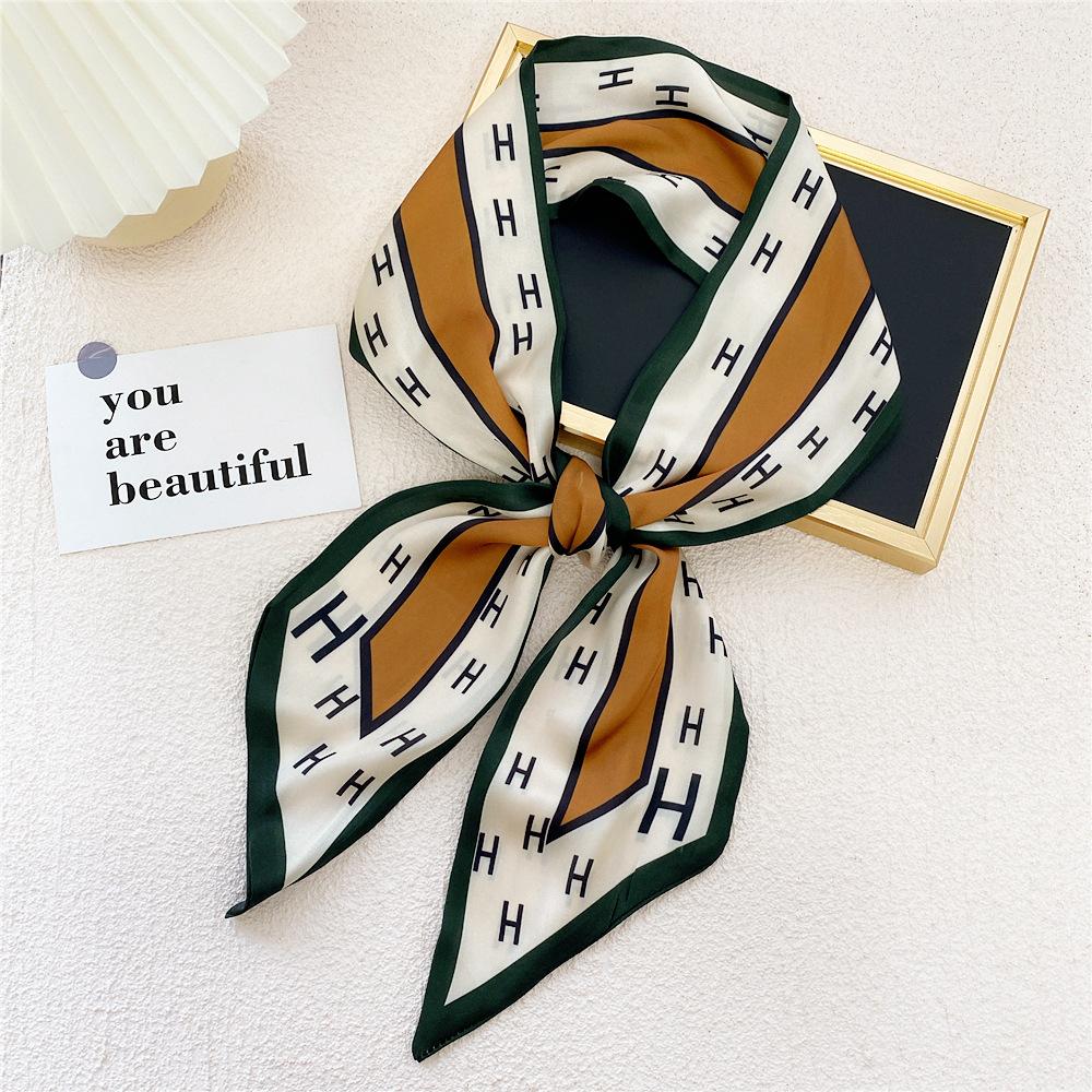 New Scarves Silk Scarves Women'S Spring And Autumn Season Long Decorative Professional Scarves Summer Thin Styles Paired With Shirts Stylish