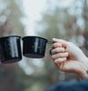 CAMPING MOON Camping Coffee Solo Mug, Small, Black, 2-Piece Set, 160ml SOLO MUG BKS-180-2P