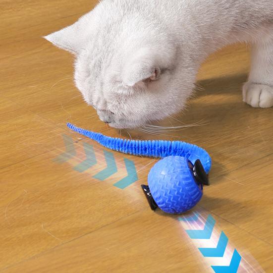 Интерактивная игрушка для кошек, катящийся мяч, активируемый сенсорным движением, с 3