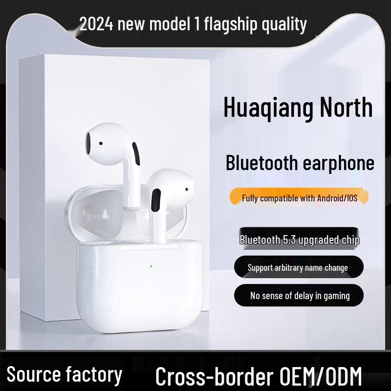 Pro4 Wireless Bluetooth Earbuds with Noise Cancelling, Compatible with Apple & Android